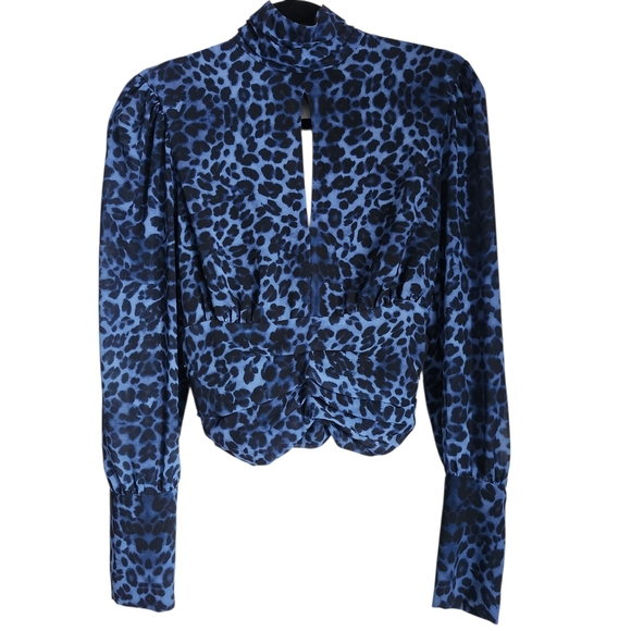 Delfi Collective Tops - Delfi Collective Leopard Print Blouse